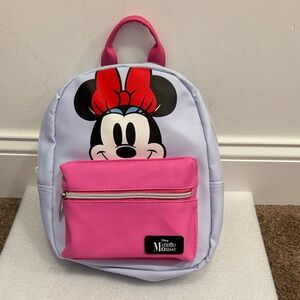Disney Minnie Mouse Backpack - Pink and White NWT.